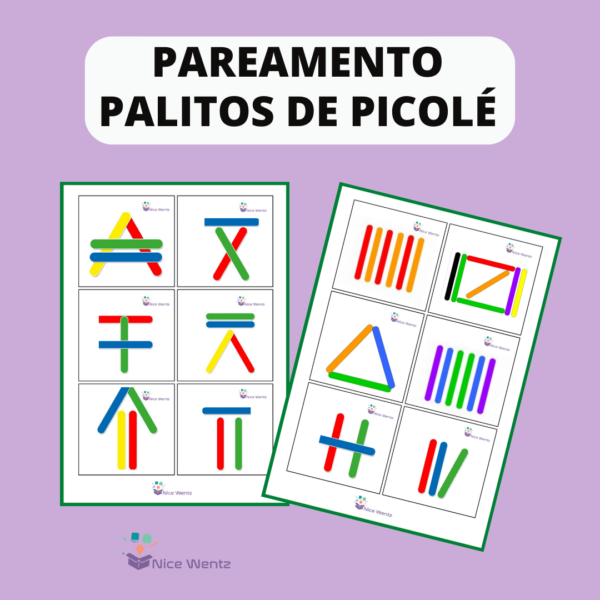 Pareamento com palitos de picolé