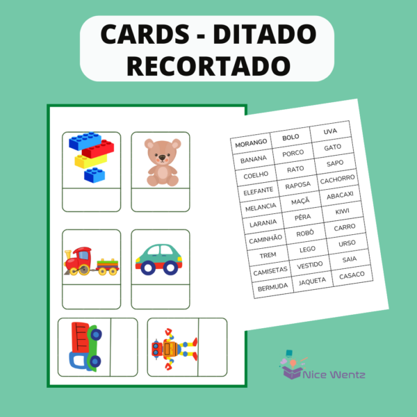 Cards - Ditado recortado