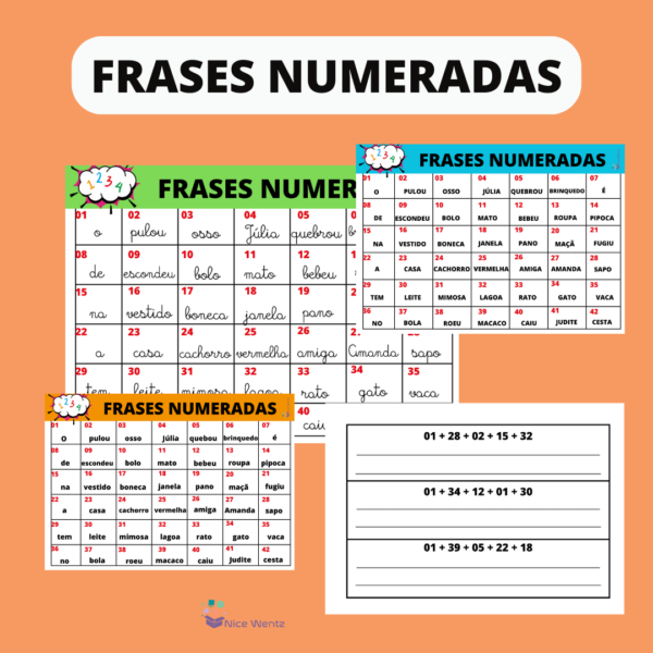 Frases numeradas