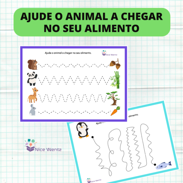 Ajude o animal a chegar no seu alimento