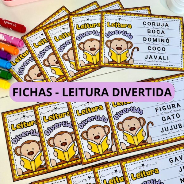 Fichas - Leitura divertida