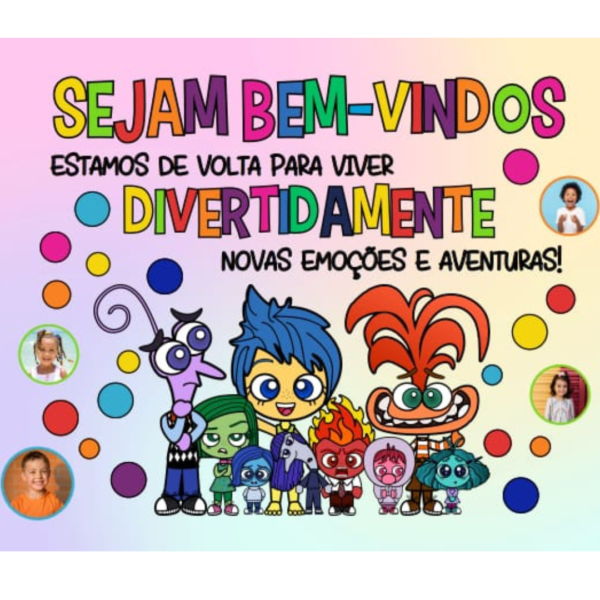 Divertidamente - Painel de Volta às aulas