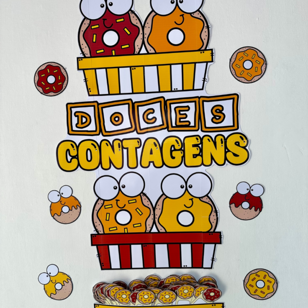 Kit Doces Contagens - Painel + fichas