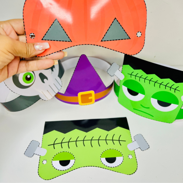 Halloween - Máscaras e atividades para colorir