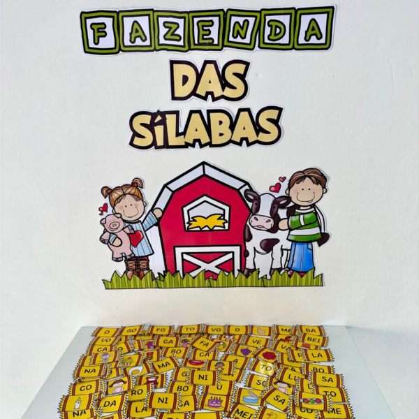 Fazenda das sílabas - Painel + fichas