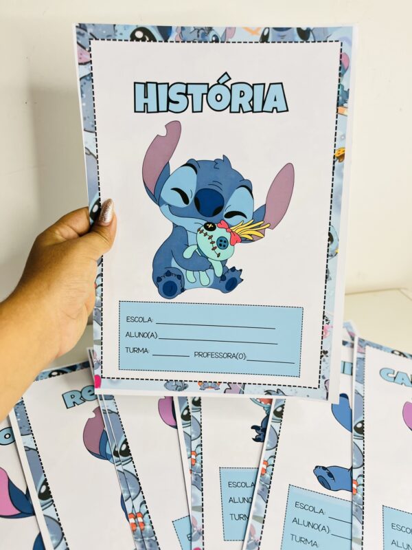 Capas para Cadernos - Stitch