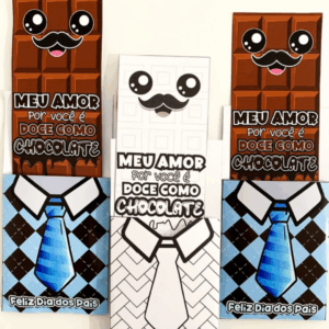 Cartão Dia dos Pais - Doce como Chocolate