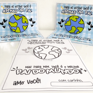 Cartão Dia dos Pais - Melhor Pai do Mundo