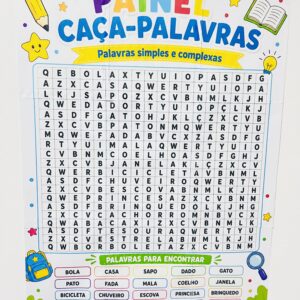 Painel Caça-palavras (sílabas simples e complexas)